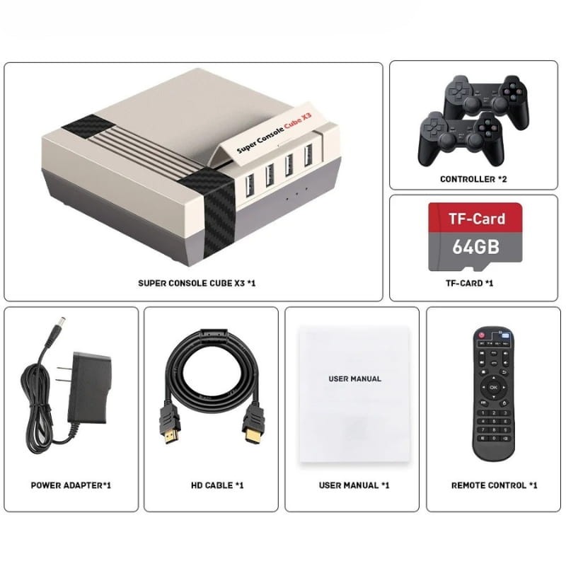 Super Console Cube X3 4Go/32Go Triple OS + Carte 64Go - Ítem6
