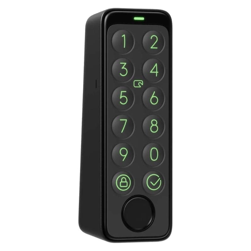 SwitchBot Keypad Touch Preto - Teclado inteligente para fechadura  - Vista de 45 graus