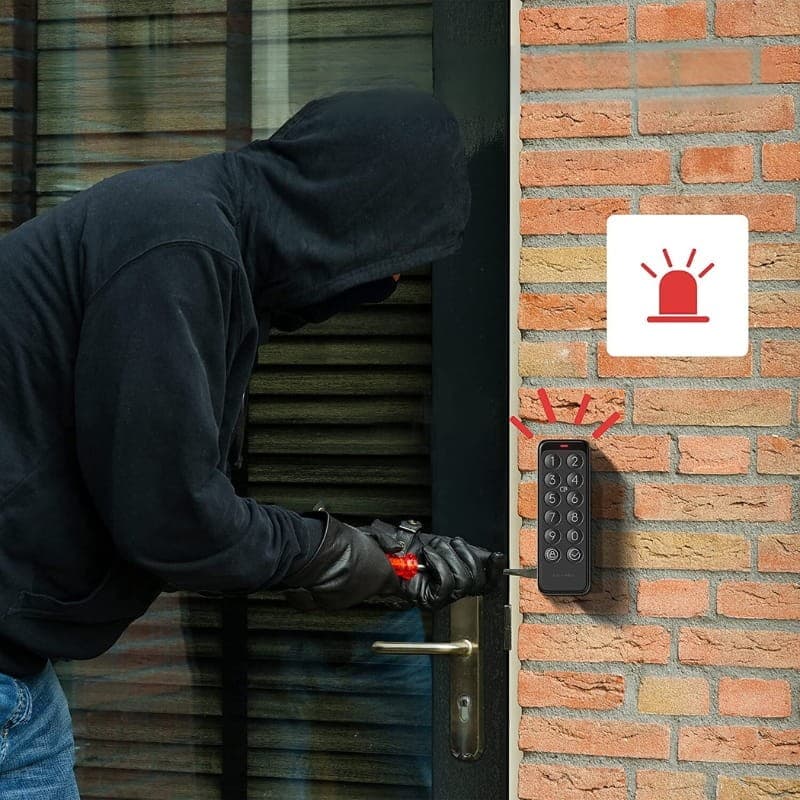 SwitchBot Keypad Touch Preto - Teclado inteligente para fechadura - alarme de segurança
