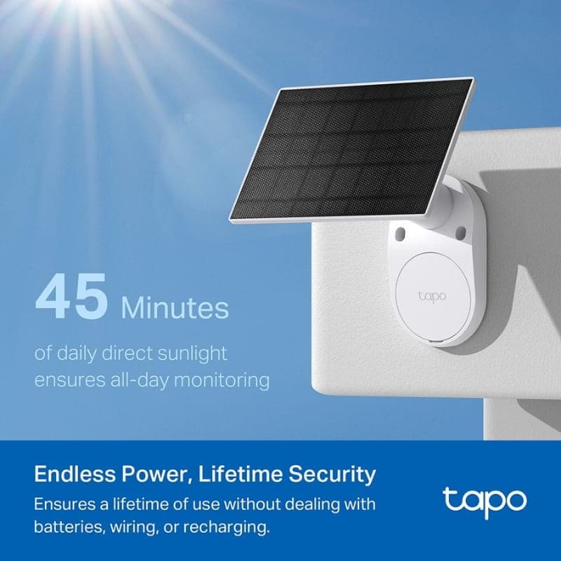 TP-Link TC82 KIT 3 MP/2K IP65 WiFi Solar - carga solar