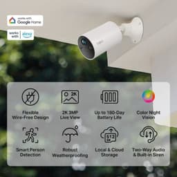 TP-Link Tapo TC82 3 MP/2K IP65 WiFi - funciones principales