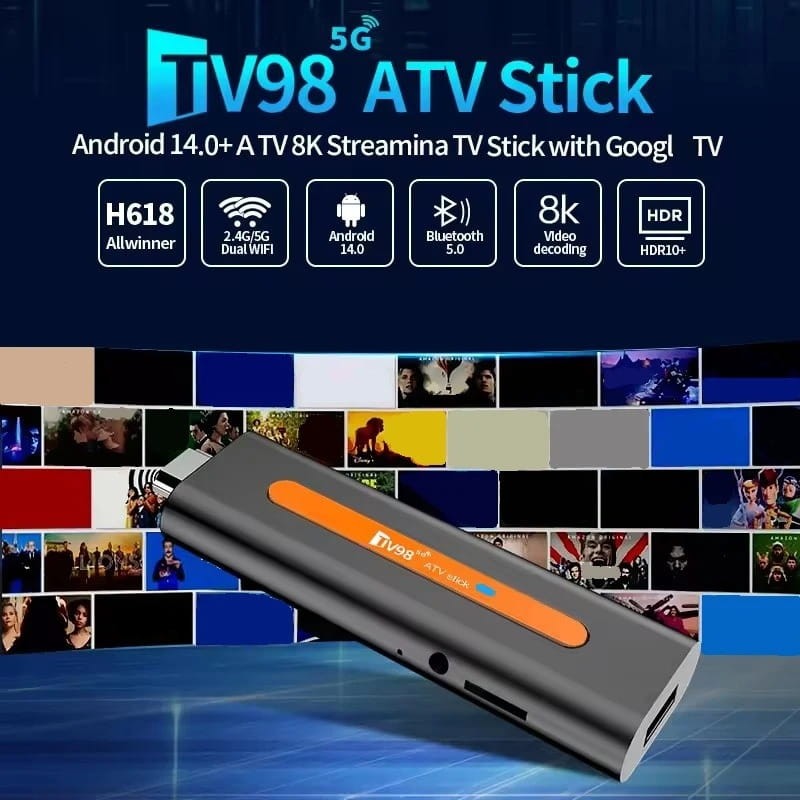 TV98 ATV Stick H618 2Go/16Go Android 14 - Ítem3