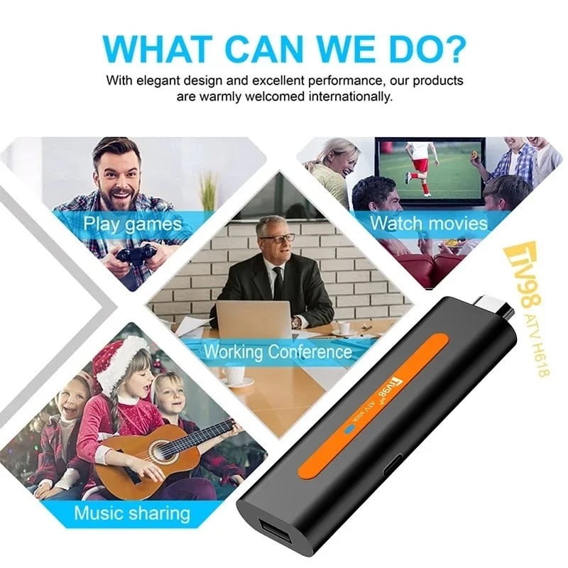TV98 ATV Stick H618 2Go/16Go Android 14 - Ítem4