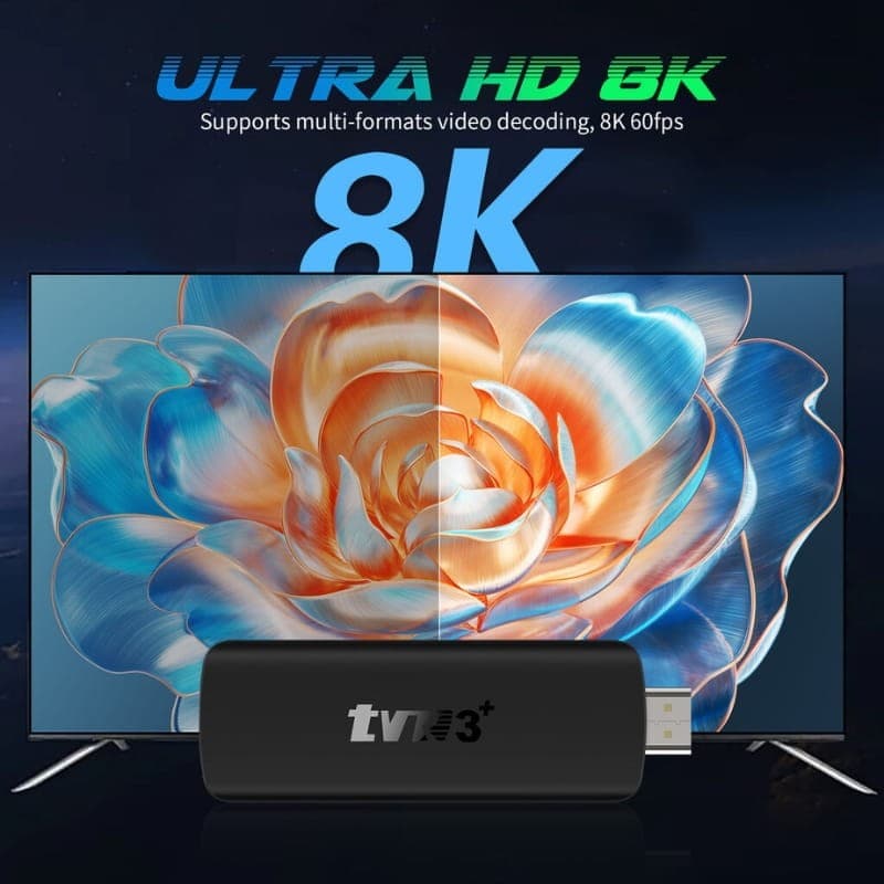 TVR3+ RK3518 2GB/16GB Android 14 - Resolução 8K
