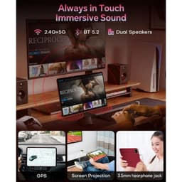 Teclast T65 Plus 13,4 polegadas 8GB/256GB WiFi + 4G Vermelho - conetividade e altifalantes