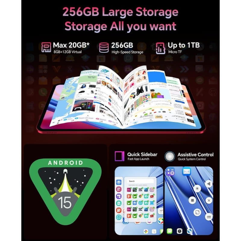 Teclast T65 Plus 13,4 Pulgadas 8GB/256GB WiFi + 4G Rojo - Ítem8