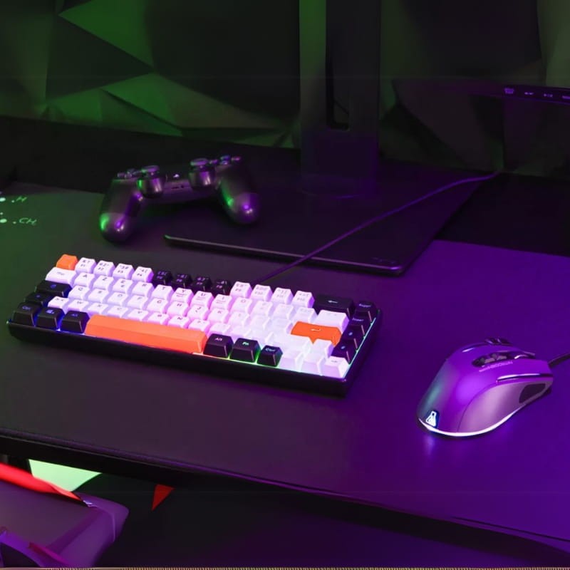Teclado de Membrana The G-Lab Keyz Hydrogen RGB Negro/Blanco/Naranja - Ítem4