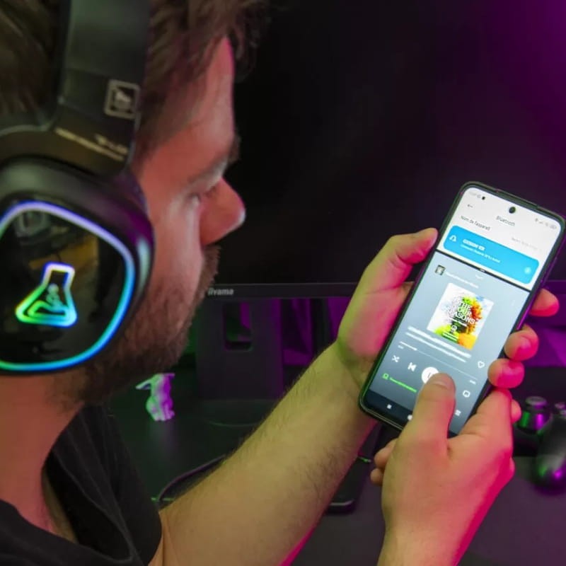 The G-Lab Korp Promethium Wireless RVB Noir - Casque de jeu - Ítem5