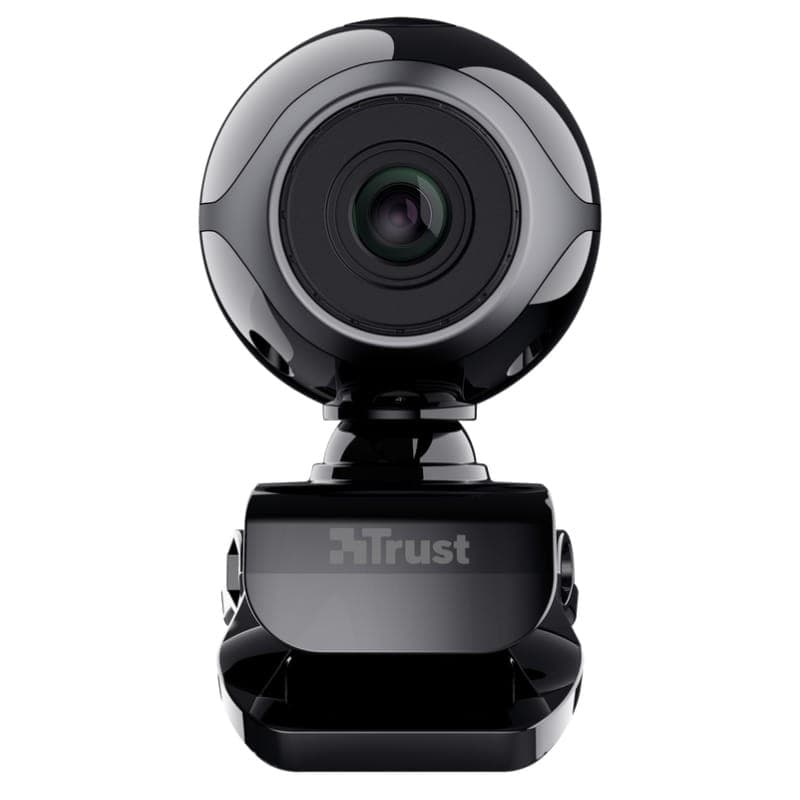 Trust Exis Webcam 0,3 MP con Micrófono Negro - vista frontal