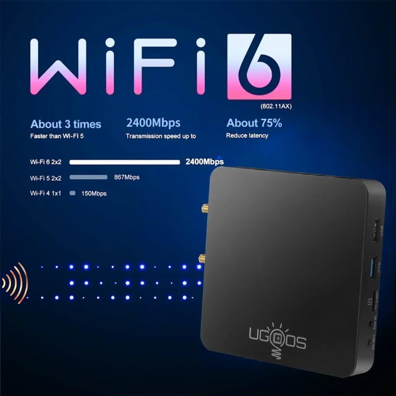 Ugoos AM6B Plus 4Go/32Go 4K UHD Android 9 - Ítem3