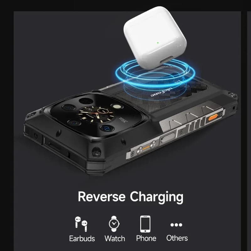 Ulefone Armor 28 Ultra Thermal Version 5G 16Go/1To Noir - fonction de charge inversée