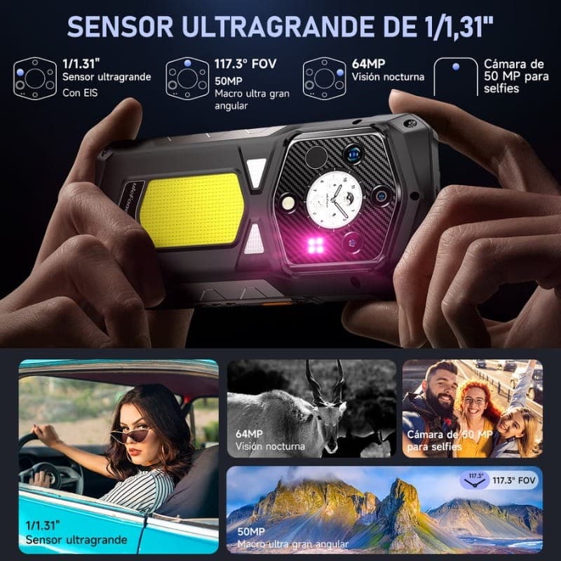 Ulefone Armor 29 Pro Versão Térmica 5G Dual SIM 16GB/512GB - sistema de câmaras