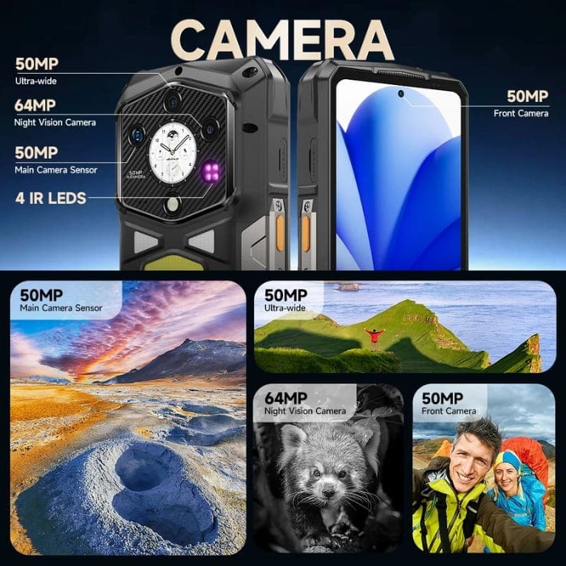 Ulefone Armor 29 Ultra 5G 16Go/1To - système de caméra