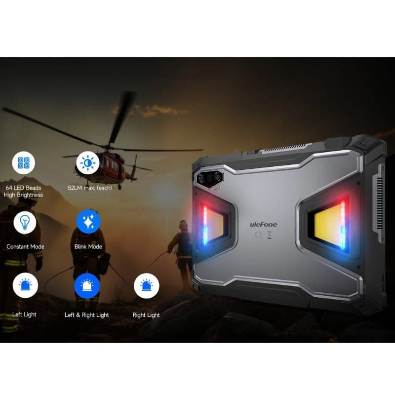 Ulefone Armor Pad 5 Ultra 11 12GB/512GB 5G com projetor resistente - luz de emergência