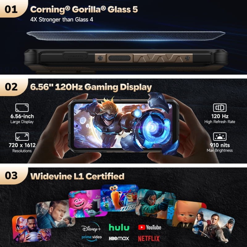 Ulefone Armor X16 Pro 5G 8 GB/256 GB Preto - Item6