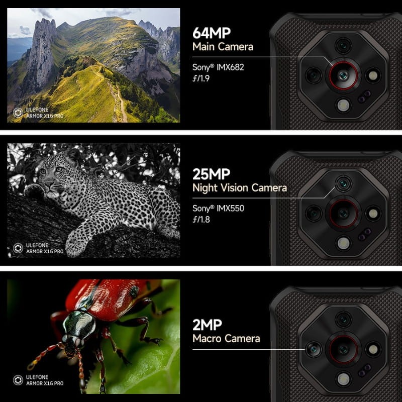 Ulefone Armor X16 Pro 5G 8 GB/256 GB Preto - Item7