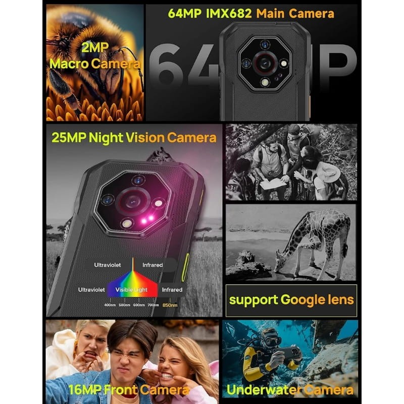 Ulefone Armor X32 Pro 5G 8Go/256Go Orange Robuste - Ítem7