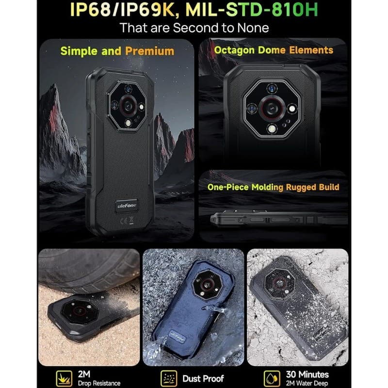 Ulefone Armor X32 Pro 5G 8GB/256GB Laranja Rugged - design resistente