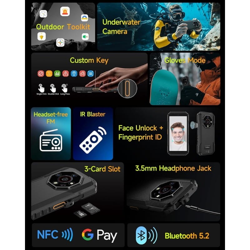 Ulefone Armor X32 6GB/128GB Negro Rugged - Ítem9