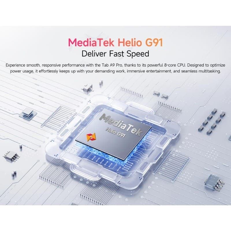 Ulefone Tab A9 Pro 8,68 4Go/128Go WiFi + 4G Bleu - Processeur MediaTek