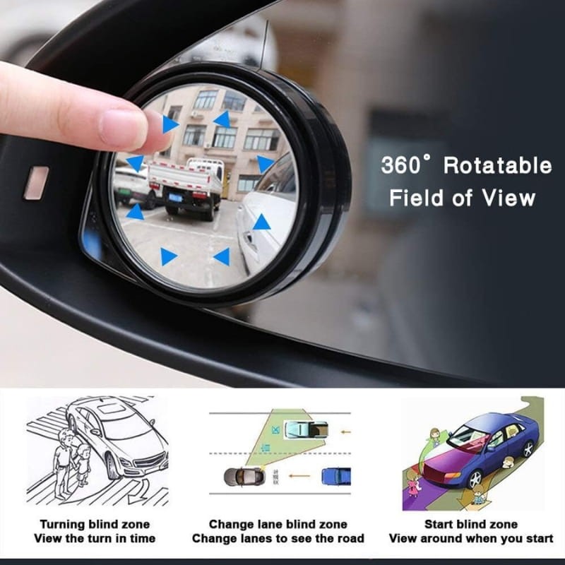 Uni-Fine Blind Spot 2 peças Preto - Espelho para ponto cego para automóvel - Item2
