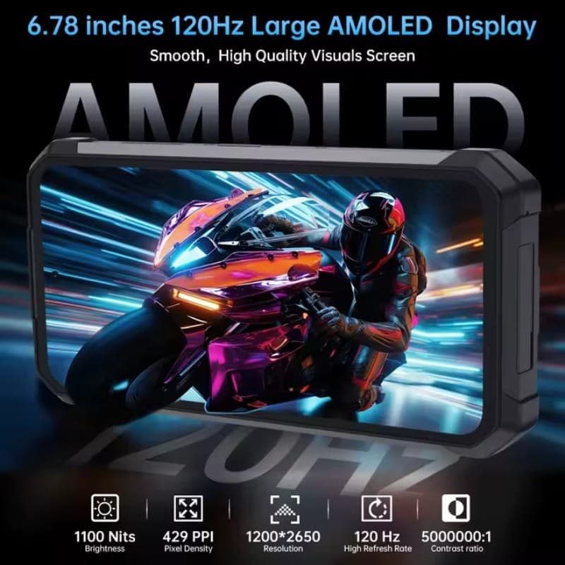 Unihertz 8849 Tank 4 5G 12GB/512GB con Proyector - pantalla AMOLED