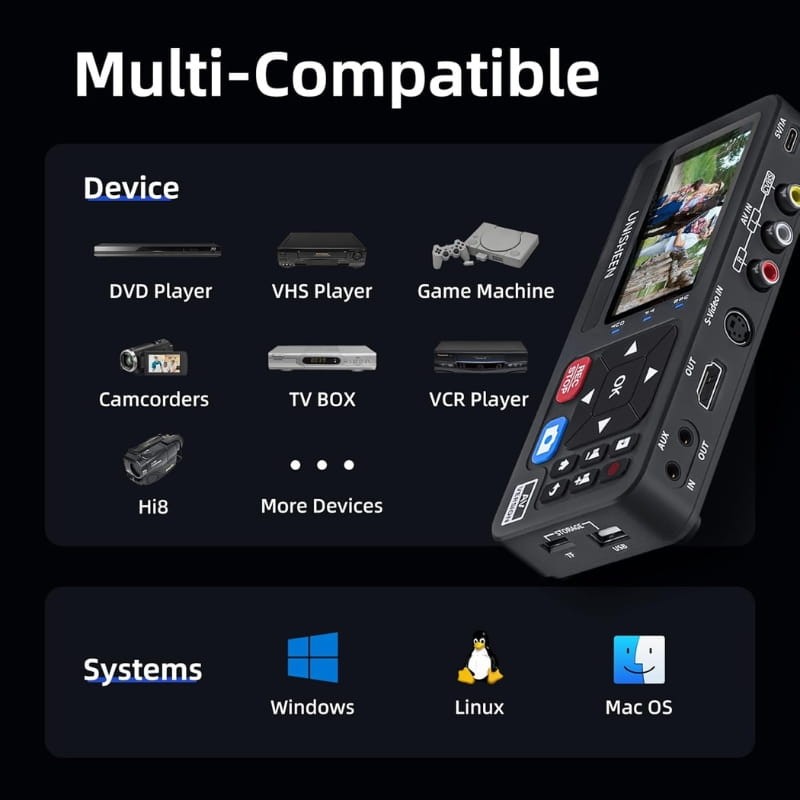 Unisheen UR230A - Conversor de Vídeo Mini SD - Ítem7