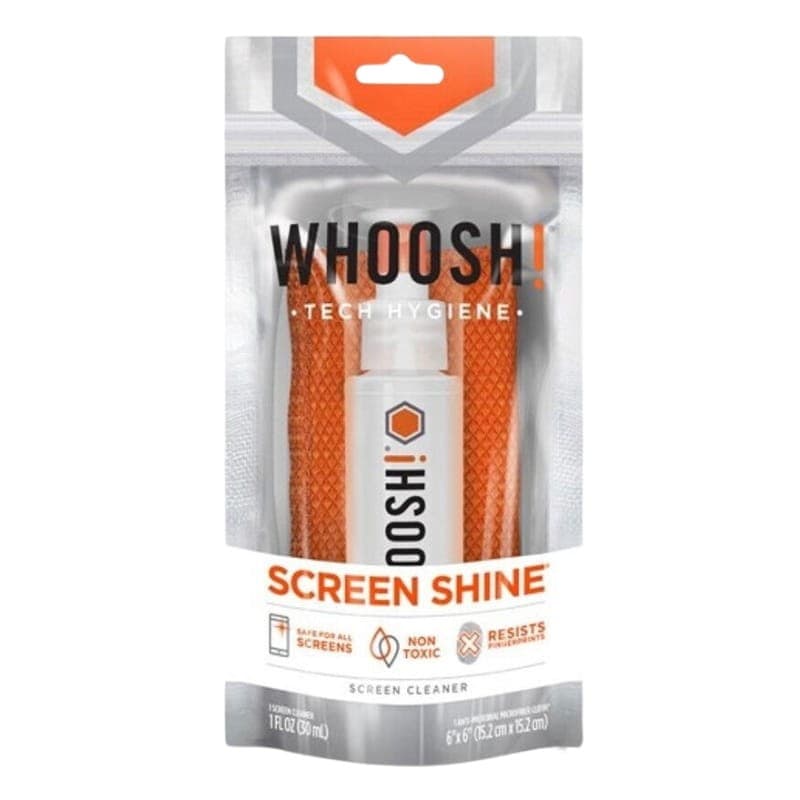 Whoosh! Go 30 ml + Paño de Microfibra - embalaje vista frontal