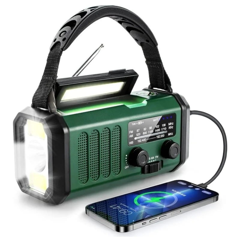 Woopker Radio E30 10000 mAh Verde - Radio de Emergencia - Ítem1