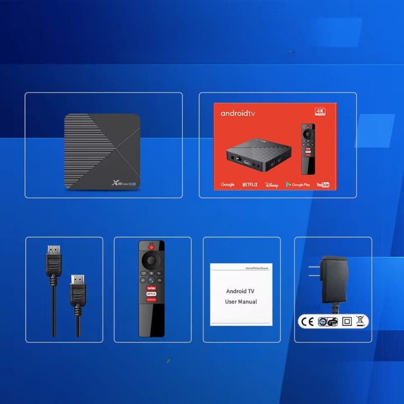 X88 Mini 13 TV RK3528 4GB/32GB Android 13 Preto - Android TV - Item5