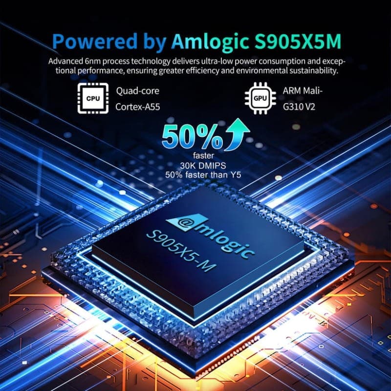 X96 M200 X5M 2GB/16GB Android 14 - Android TV - procesador integrado