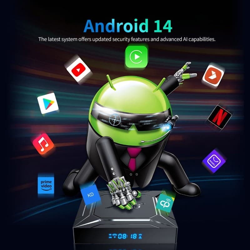 X96 M200 X5M 4 GB/32 GB Android 14 - Android TV - Sistema operativo Android 14