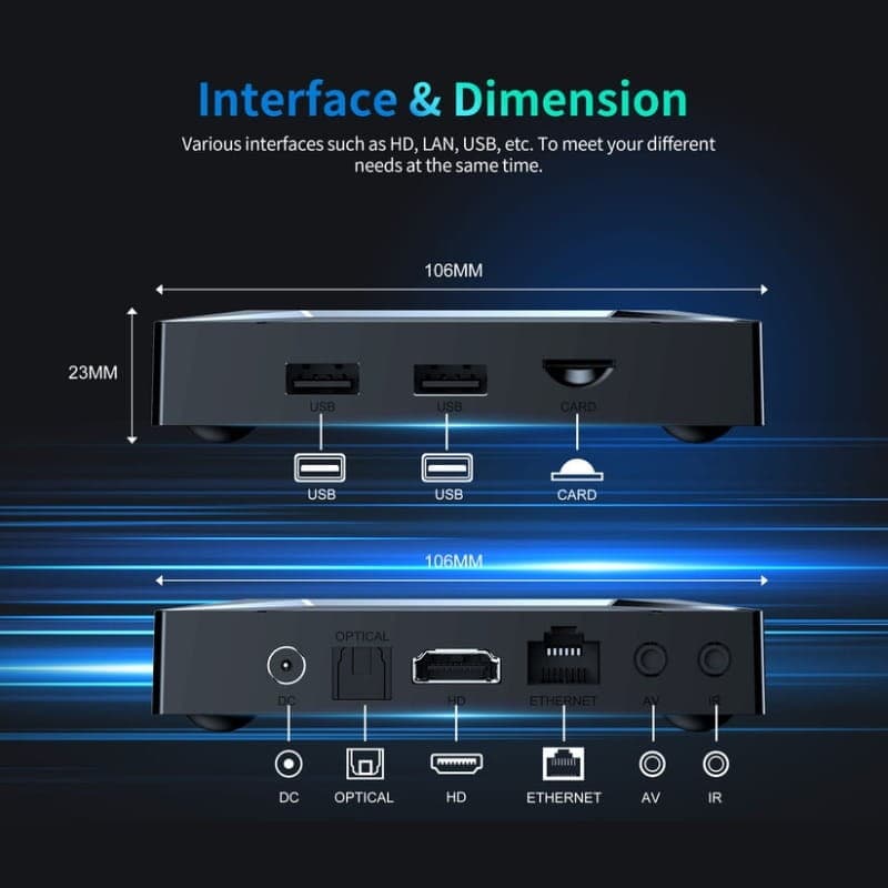 X96 M200 X5M 2GB/16GB Android 14 - Android TV - interfaz