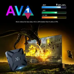 X96 M300 S905X5M 4Go/32Go Android 14 - format AV1