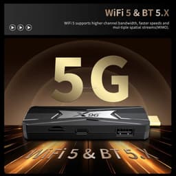 X96 NEO S905X5M 4Go/32Go Android 14 - Connectivité WiFi + Bluetooth