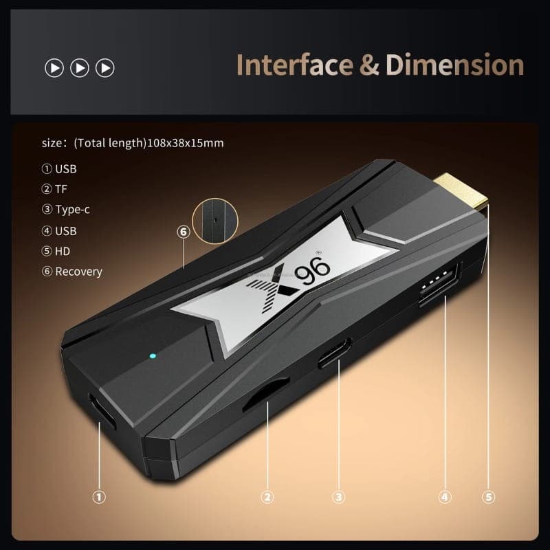 X96 NEO S905X5M 4Go/32Go Android 14 - interface