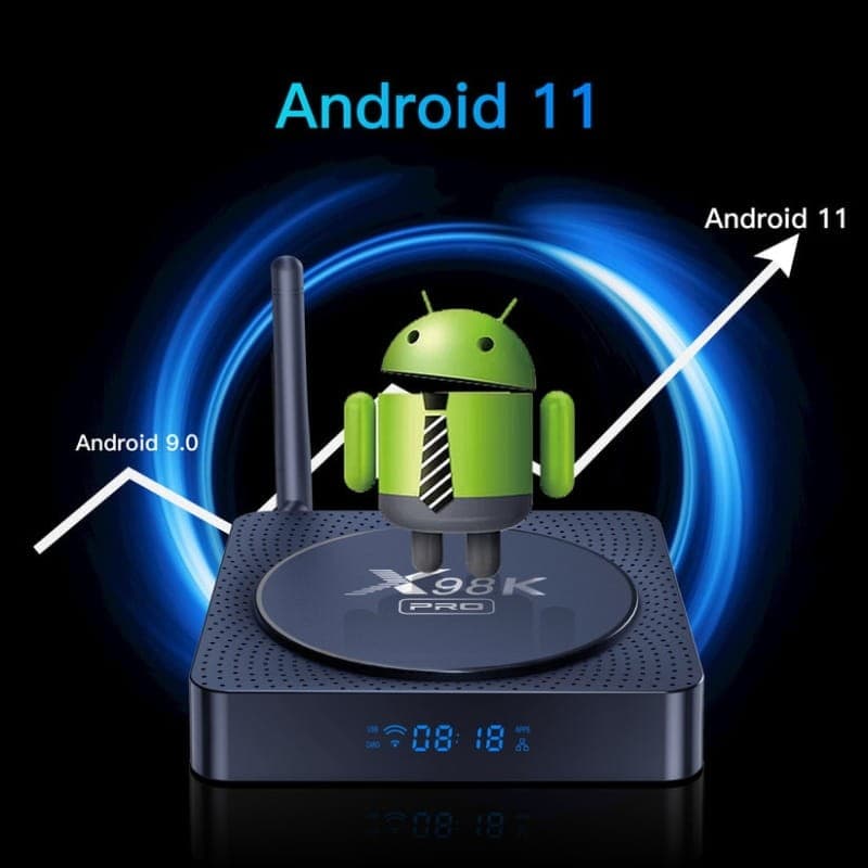 X98K Pro RK3566 4Go/32Go WiFi Android 11 - système d'exploitation