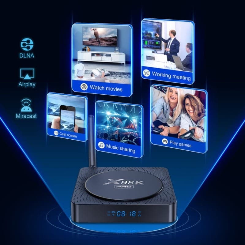 X98K Pro RK3566 4Go/32Go WiFi Android 11 - fonction miracast