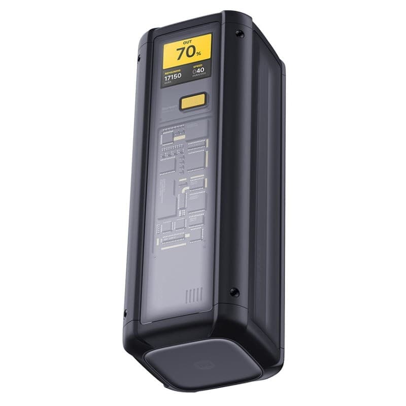 Xiaomi 212W HyperCharge Power Bank 25000mAh Preto - vista a 45 graus