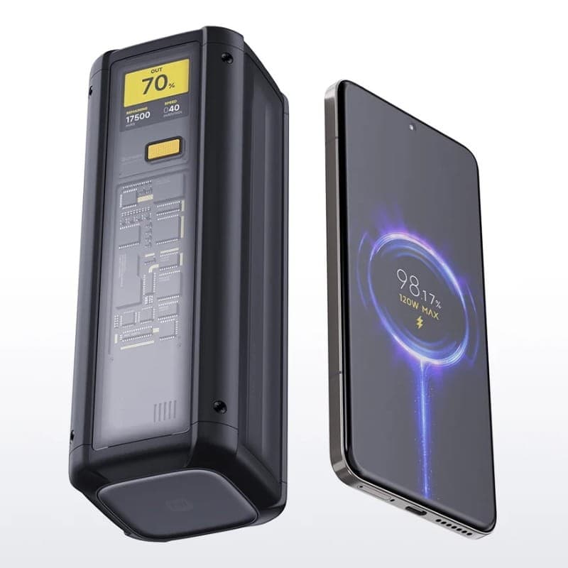 Xiaomi 212W HyperCharge Power Bank 25000mAh Preto - carregamento de smartphones