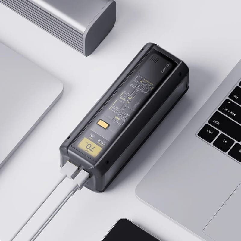 Xiaomi 212W HyperCharge Power Bank 25000mAh Preto - carregamento de dois dispositivos