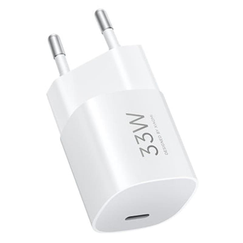 Carregador Xiaomi 33W Nano Power Adapter (USB-C) - vista a 45 graus