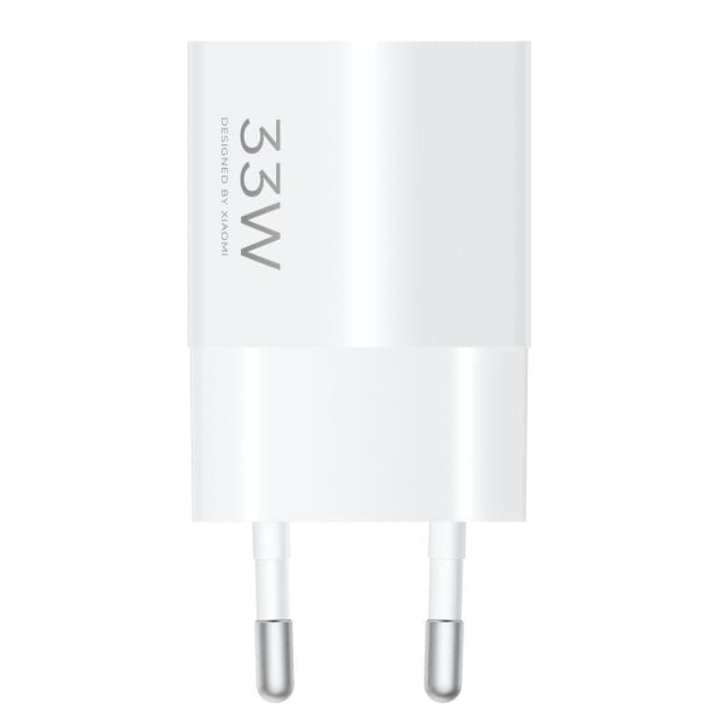 Carregador Xiaomi 33W Nano Power Adapter (USB-C) - vista frontal