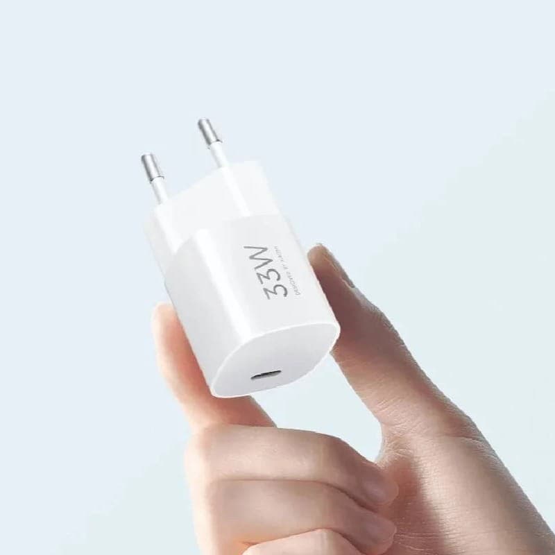 Carregador Xiaomi 33W Nano Power Adapter (USB-C) - tamanho compacto