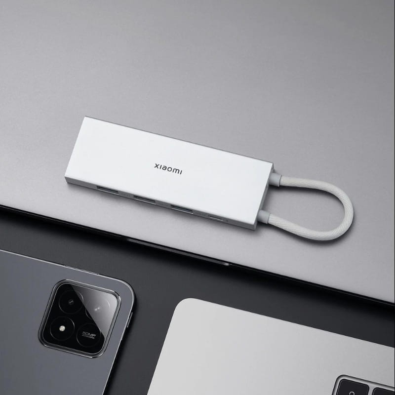 Xiaomi 5-in-1 Type-C Hub USB-C+USB 3.0x3+HDMI Plata - Ítem1