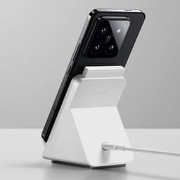 Xiaomi 80W Adaptive Wireless Charging Stand Branco - Carregador sem fios - Vista posterior de 45 graus