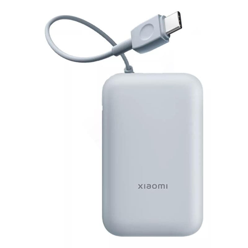 Xiaomi Power Bank 10000mAh (Cable Integrado) 22,5W Azul - cable integrado
