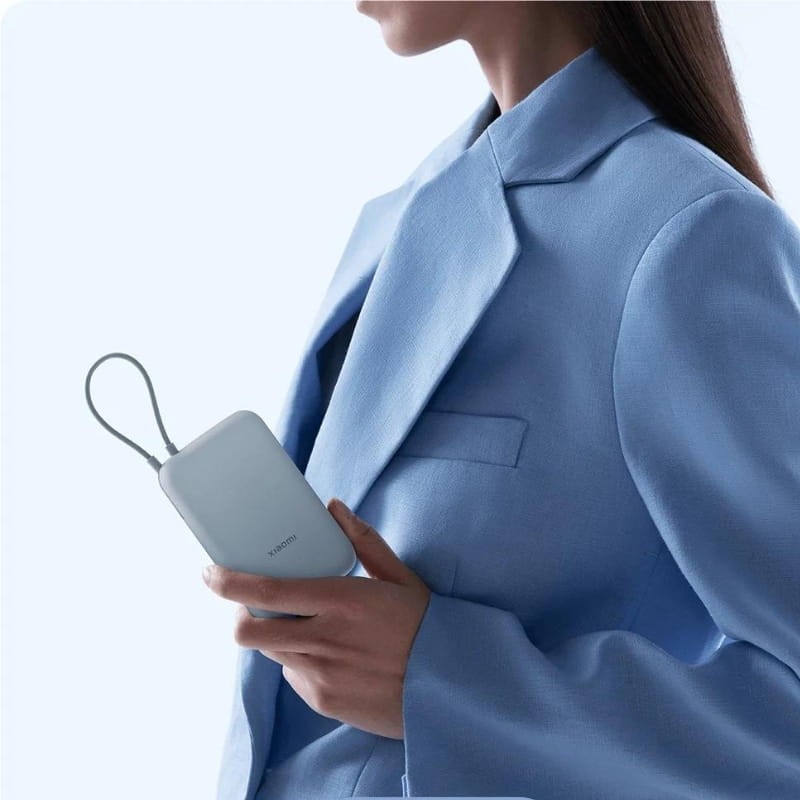 Xiaomi Power Bank 10000mAh (cabo integrado) 22,5W Azul - Item3