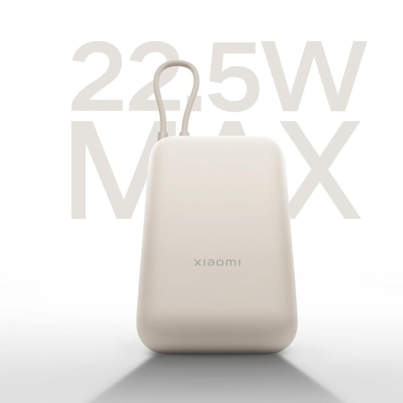 Xiaomi Power Bank 10000mAh (câble intégré) 22,5W Beige - Ítem2