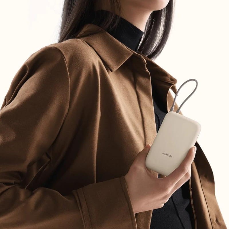Xiaomi Power Bank 10000mAh (câble intégré) 22,5W Beige - Ítem4